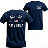 Women's Gulf of America T-Shirt – Patriotic Minimalist USA Flag Graphic Shirt