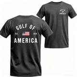 Men's Gulf of America T-Shirt – Patriotic Minimalist USA Flag Graphic Shirt