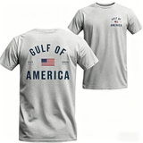 Men's Gulf of America T-Shirt – Patriotic Minimalist USA Flag Graphic Shirt