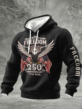 Men'S Casual Hoodie With American 250th Anniversary Print