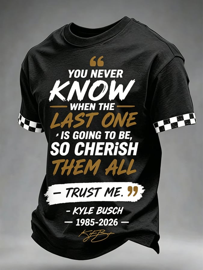 Men's Commemorative T-Shirt: Legendary Race Car Driver Print