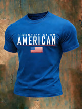 Men's 250th Anniversary National Flag Print Casual Short-Sleeved T-Shirt
