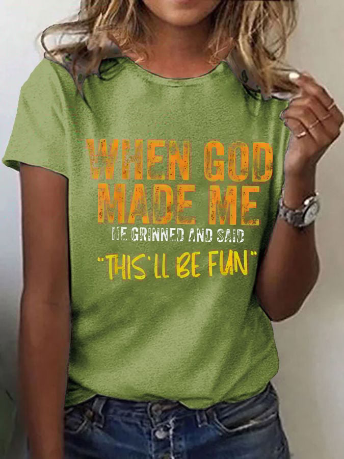 Women'S Casual Faith Short Sleeve T-Shirt