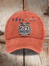Unisex  American 250th Print  Casual  Hat