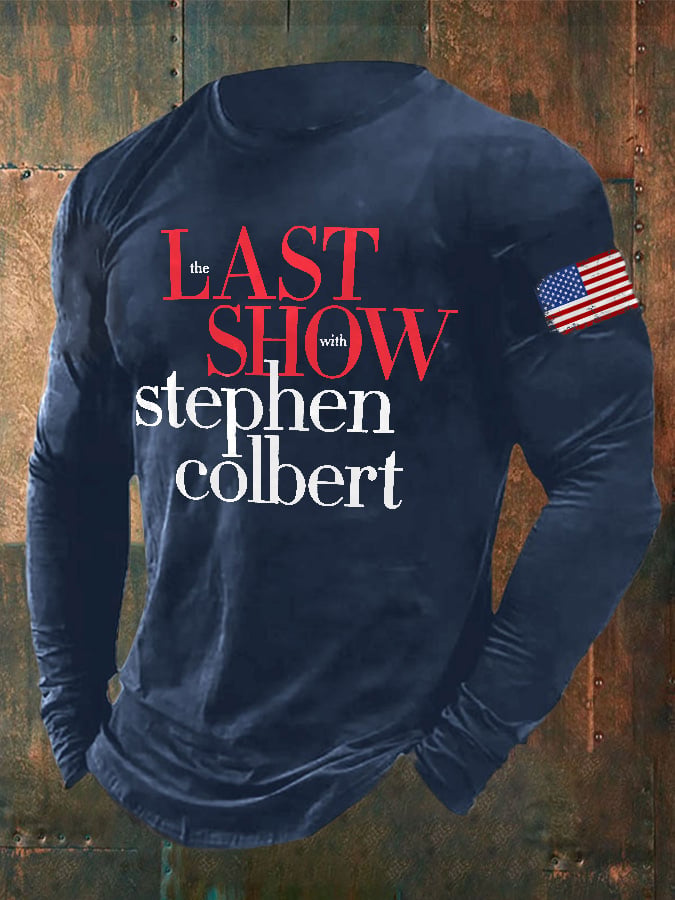 Men's Retro Last Show Print T-Shirt