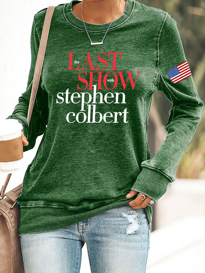 🔥Buy 3 Get 10% Off Retro Last Show Print Sweatshirt