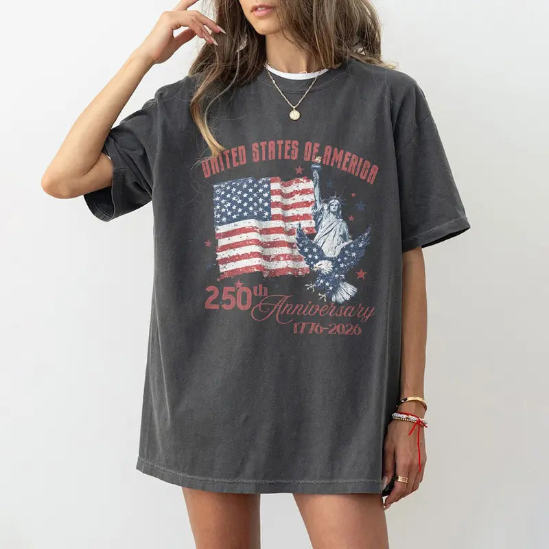 Women's  America 250th Anniversary Comfort Colors Shirt