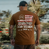 US 250 Years We The People Printed Men's T-shirt