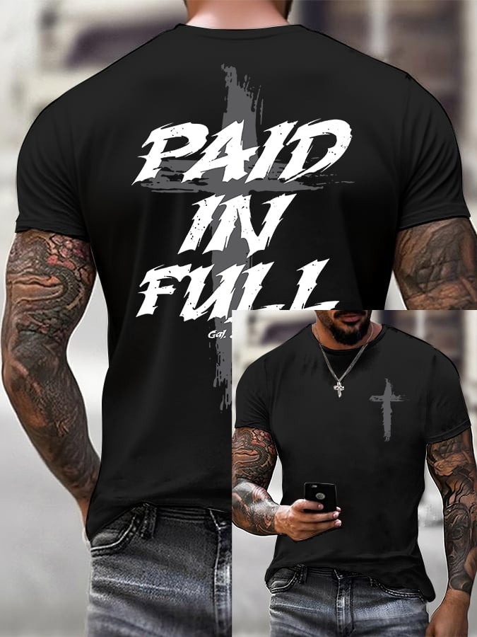 Men'S Casual Faith Short-Sleeved T-Shirt