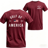 Men's Gulf of America T-Shirt – Patriotic Minimalist USA Flag Graphic Shirt