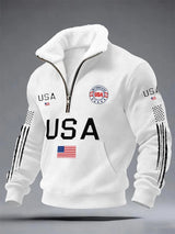 Men's Sweatshirt With A Print Commemorating The 250th Anniversary Of The United States