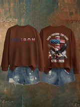 Unisex American 250th Print  Sweatshirt