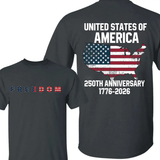 Unisex Freedom 250th Anniversary T-Shirt