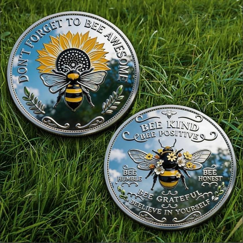 🌸 Spring Sale 60% OFF - Bee Kind Positivity Commemorative Coin 🐝🌼