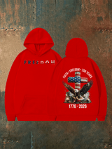 Unisex American 250th Print  Hoodie