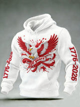 Men's Casual American 250th Anniversary Print Sweatshirt