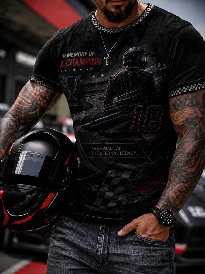 Men's Racing Print T-shirt