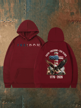 Unisex American 250th Print  Hoodie