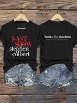 🔥Buy 3 Get 10% Off V-Neck Retro Last Show Print T-Shirt