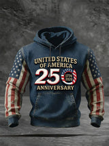 Men's Sweatshirt With A Print Commemorating The 250th Anniversary Of The United States