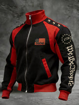 Men's casual hoodie with American 250th anniversary print