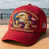 Eagle & Liberty – United States 250th Anniversary Hat✨(Breathable & Lightweight Comfort & Unisex Fit)