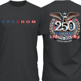 Women's Freedom 250 Years Anniversary Dark Shirt
