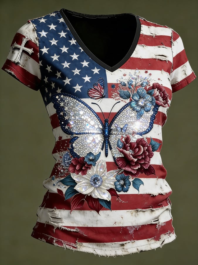 Women's  American 250th Print T-Shirt