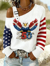 Women's America 250 Print Casual Sweatshirt