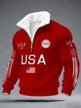 Men's Sweatshirt With A Print Commemorating The 250th Anniversary Of The United States