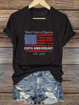 Women's Casual American 250 Commemorative T-shirt