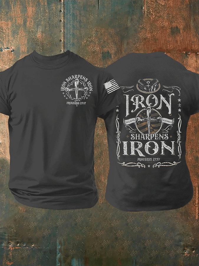 Men's Iron Sharpens Iron Short-sleeved T-shirt