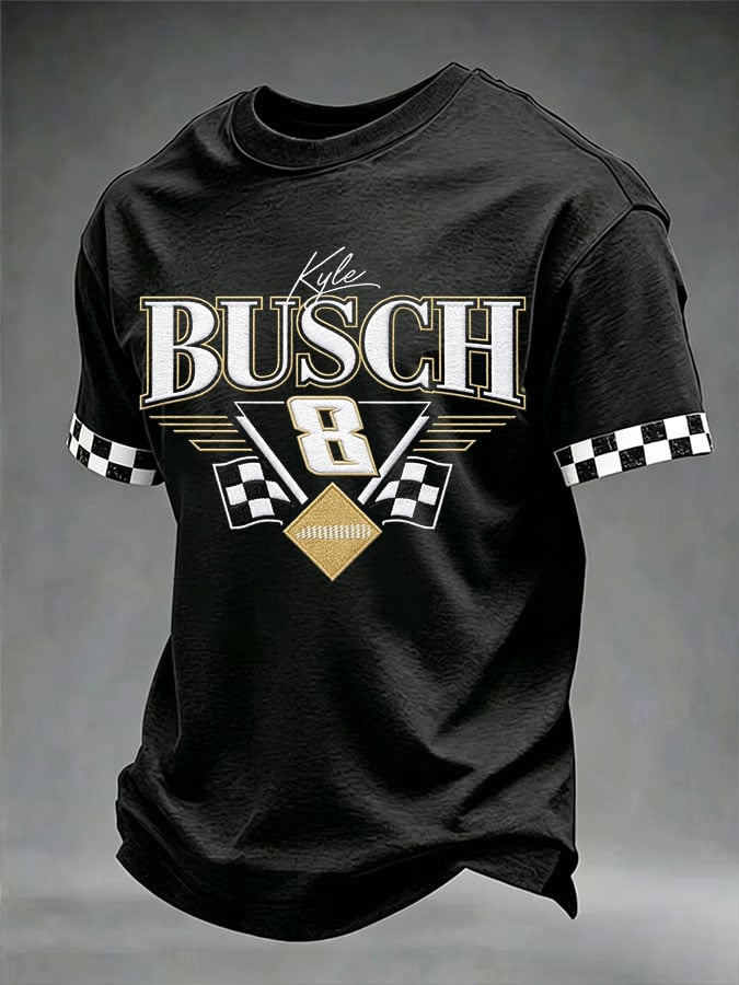 Men's Legendary Race Car Driver Print Commemorative T-Shirt: