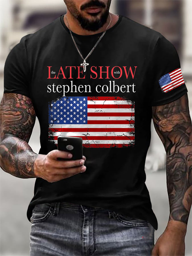 Men's Retro Last Last Show Print T-Shirt
