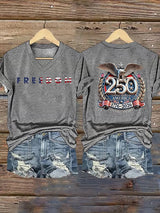 Women's  FREEDOM  Print T-Shirt