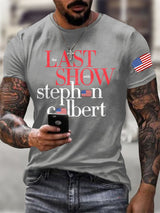 Men's Retro Last Last Show Print T-Shirt