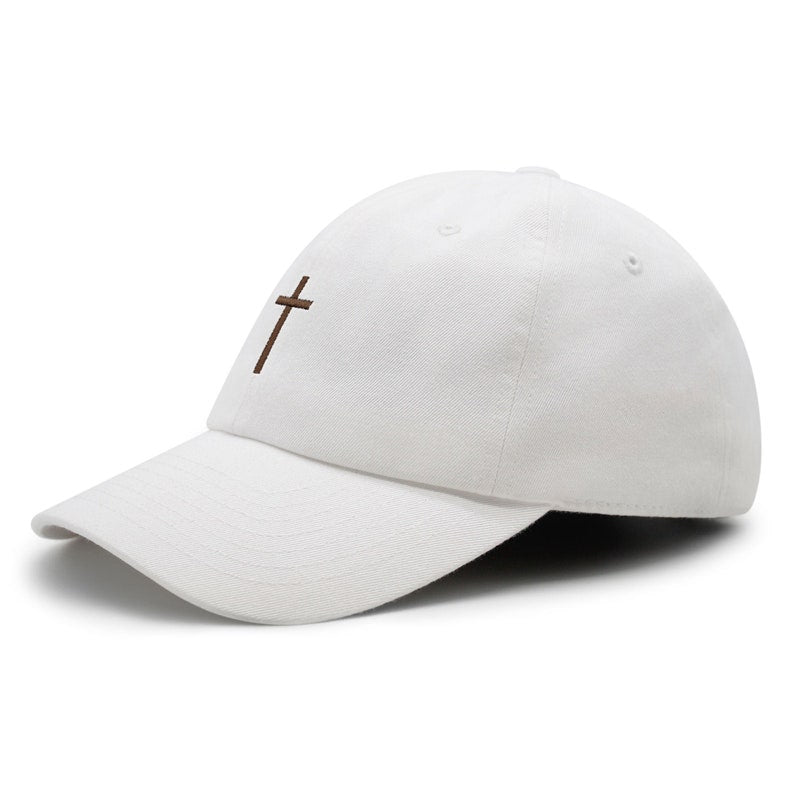 Embroidered Cross Dad Hat, Christian Baseball Cap