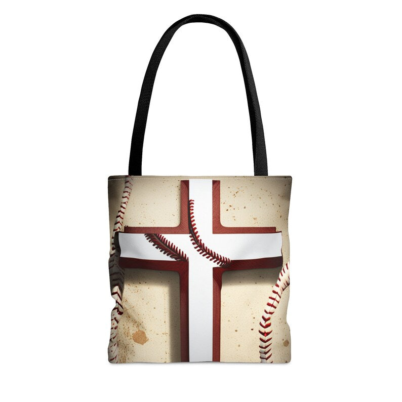 Baseball Cross Tote Bag